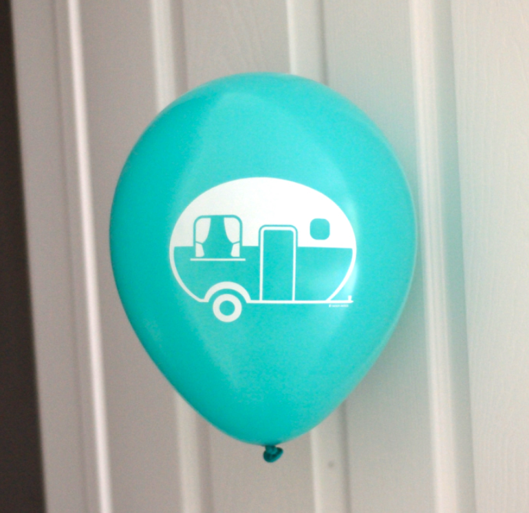 RV Camping Trailer Happy Camper Party Decoration Balloons