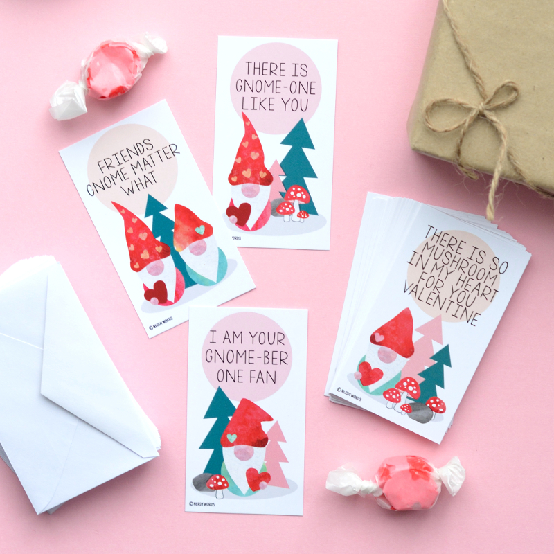 Gnome Pun Valentines