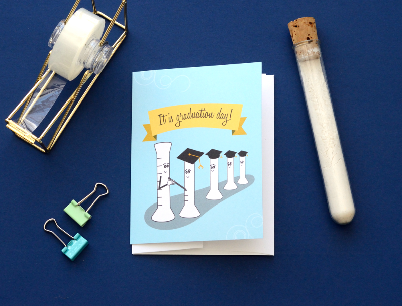 Graduated Cylinder Funny Science Card