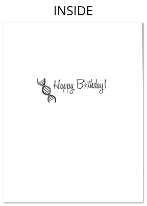 Funny Gel Electrophoresis Birthday Card