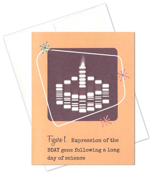 Funny Gel Electrophoresis Birthday Card