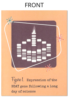 Funny Gel Electrophoresis Birthday Card