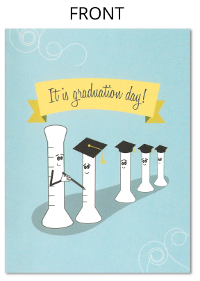 Graduated Cylinder Funny Science Card
