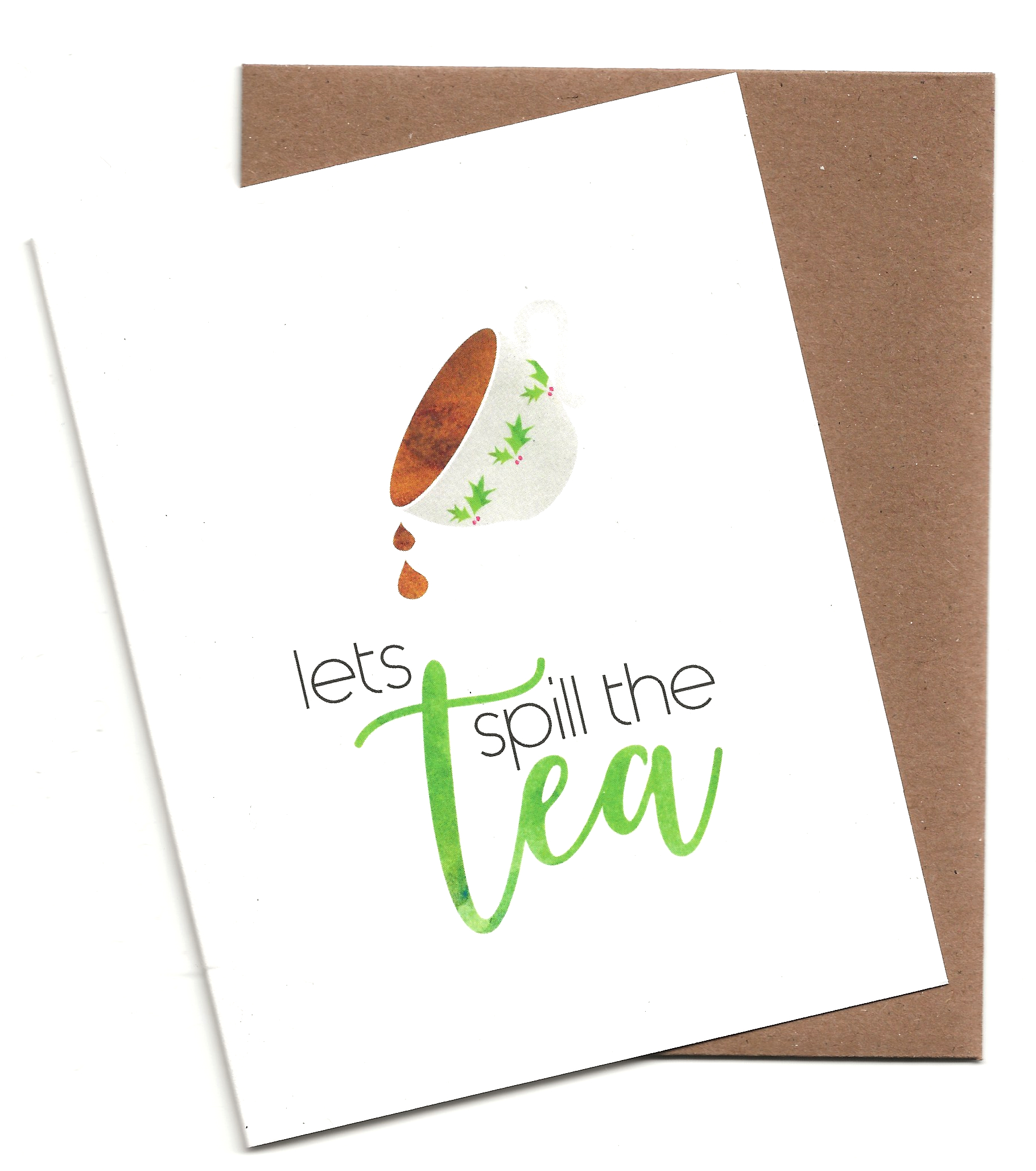 Let's Spill The (Holiday) Tea Christmas Card
