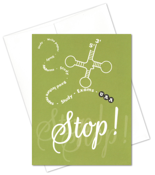 Stop Codon Biology Graduation Card